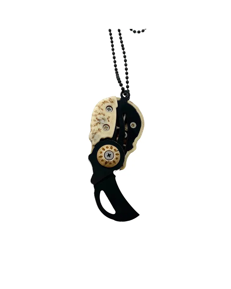 Cuchillo de Campamento Diseño Calavera – Compacto y Funcional