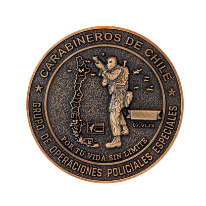 MONEDA CARABINEROS DE CHILE GOPE