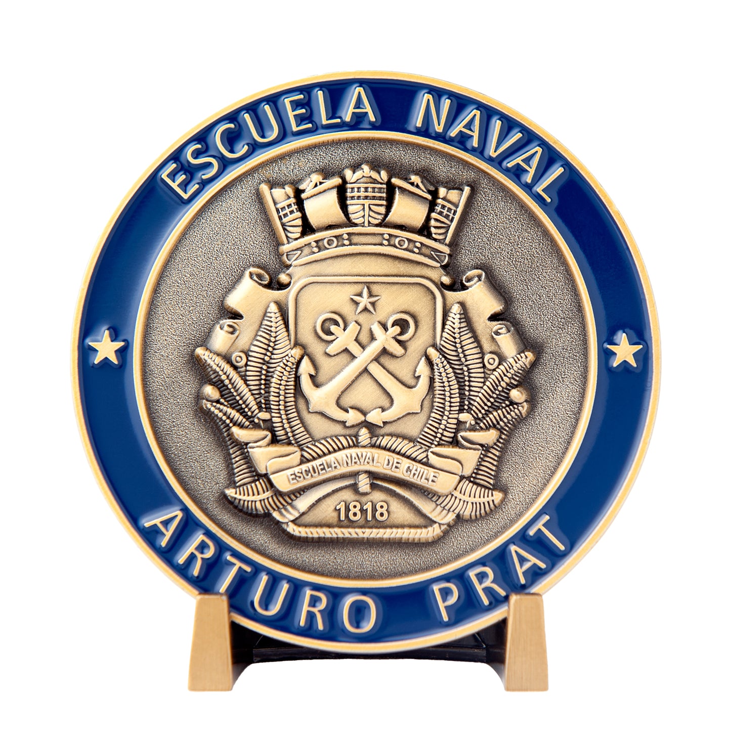 MONEDA ESCUELA NAVAL 4 AGOSTO DE 1818