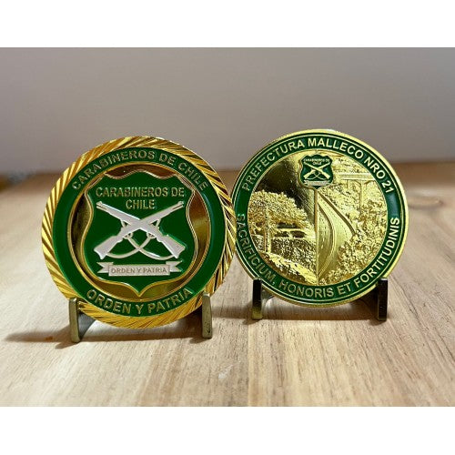 MONEDA CARABINEROS DE CHILE PREFECTURA MALLECO
