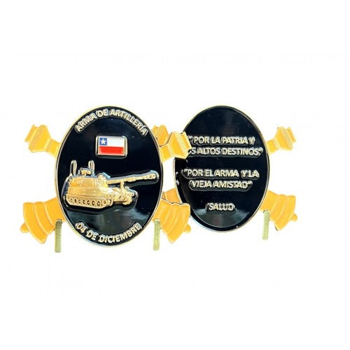 MONEDA EJERCITO DE CHILE ARMA ARTILLERIA