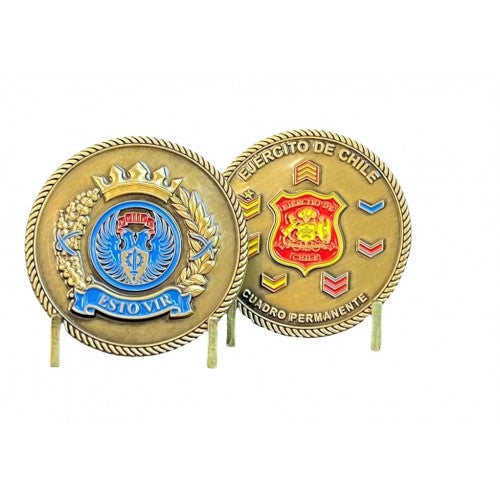 MONEDA EJERCITO DE CHILE CUADRO PERMANENTE