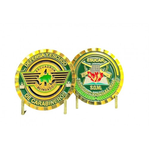 MONEDA CARABINEROS DE CHILE ESCUADRÓN BLINDADO