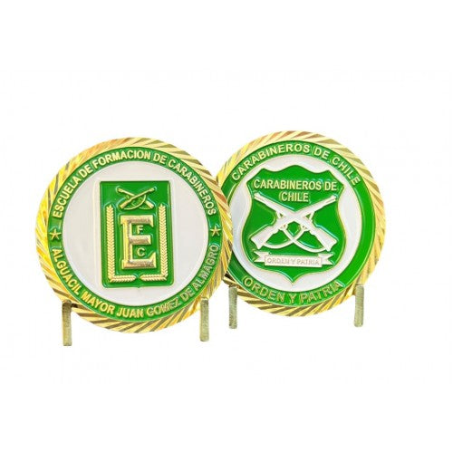 MONEDA CARABINEROS DE CHILE ESCUELA DE FORMACIÓN DE CARABINEROS "ALGUACIL MAYOR JUAN GOMEZ DE ALMAGRO"