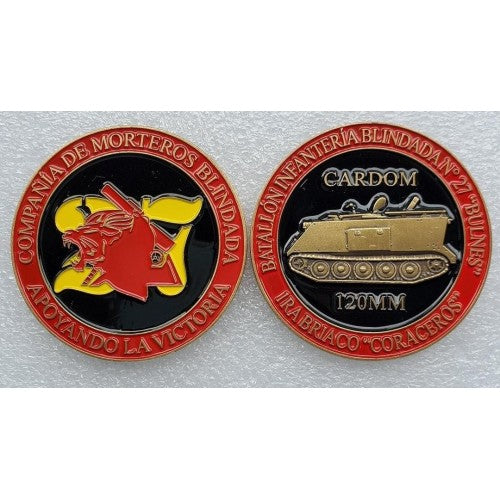 MONEDA COMPAÑIA MORTEROS BLINDADA BULNES