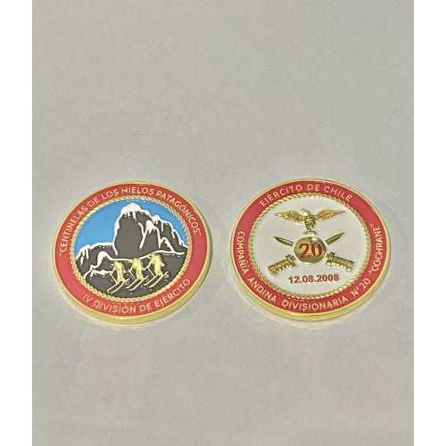 MONEDA EJERCITO DE CHILE COMPAÑIA ANDINA COCHRANE