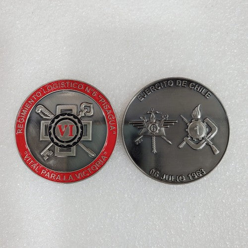 MONEDA EJERCITO DE CHILE REGIMIENTO LOGÍSTICO Nº6 PISAGUA
