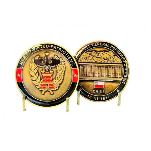 MONEDA EJERCITO DE CHILE ESCUELA MILITAR DEL GENERAL BERNARDO O"HIGGINS