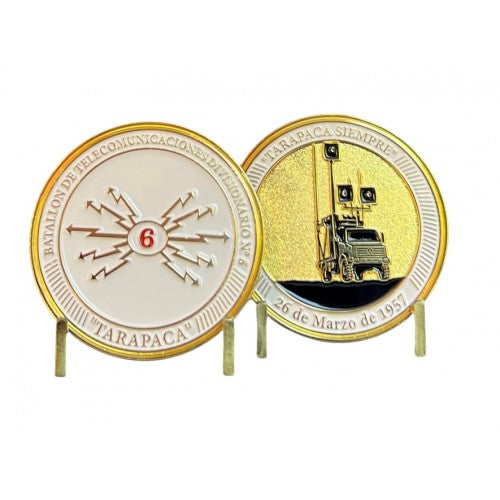 MONEDA EJERCITO CHILE BATALLÓN TARAPACÁ DE TELECOMUNICACIONES N°6