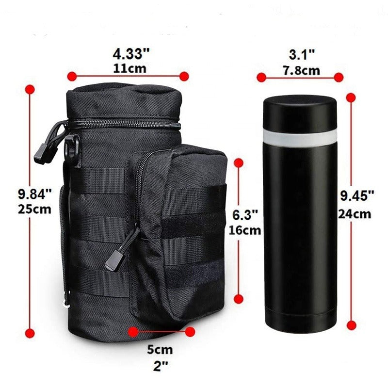 POUCH PORTA BOTELLA TACTICO SISTEMA MOLLE