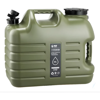Bidón Rígido de Agua 25 Litros con Grifo para Camping