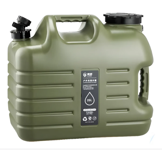 Bidón Rígido de Agua 25 Litros con Grifo para Camping