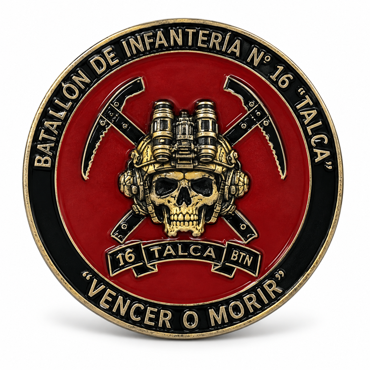 MONEDA EJERCITO DE CHILE BATALLÓN DE INFANTERÍA Nº16 TALCA