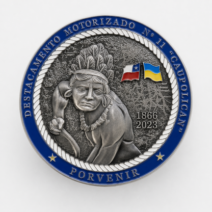 Moneda Destacamento Motorizado N.º 11 «Caupolicán»