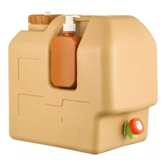 Bidón Rígido de Agua 20 Litros con Grifo y Tapa Rosca para Camping