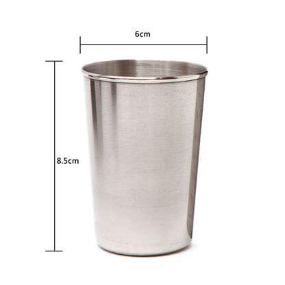 SET DE 4 VASOS DE ALUMINIO  CON ESTUCHE