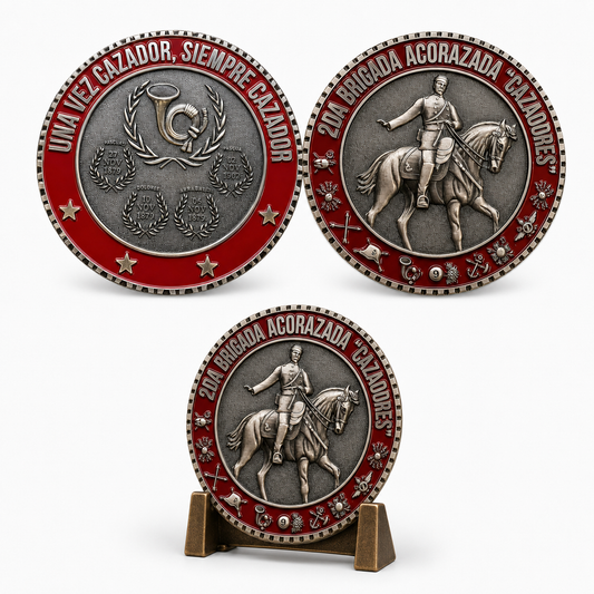 Moneda 2da Brigada Acorazada Cazadores