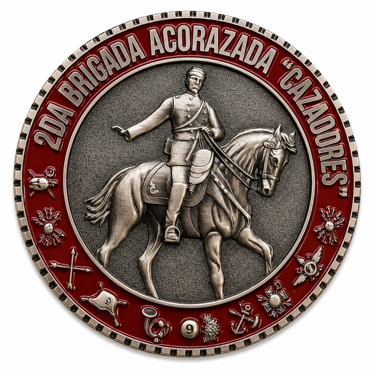 Moneda 2da Brigada Acorazada Cazadores