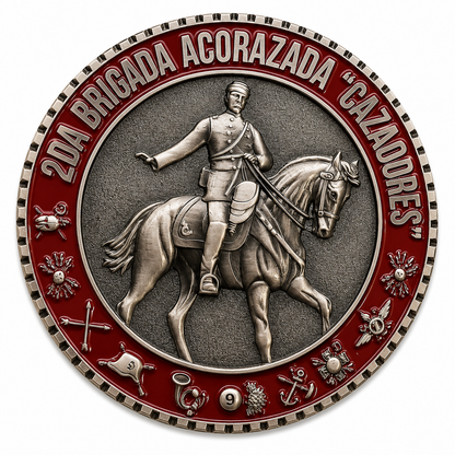 Moneda 2da Brigada Acorazada Cazadores