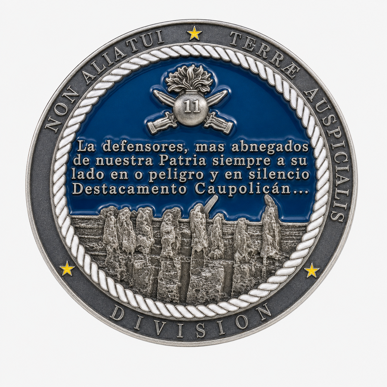 Moneda Destacamento Motorizado N.º 11 «Caupolicán»