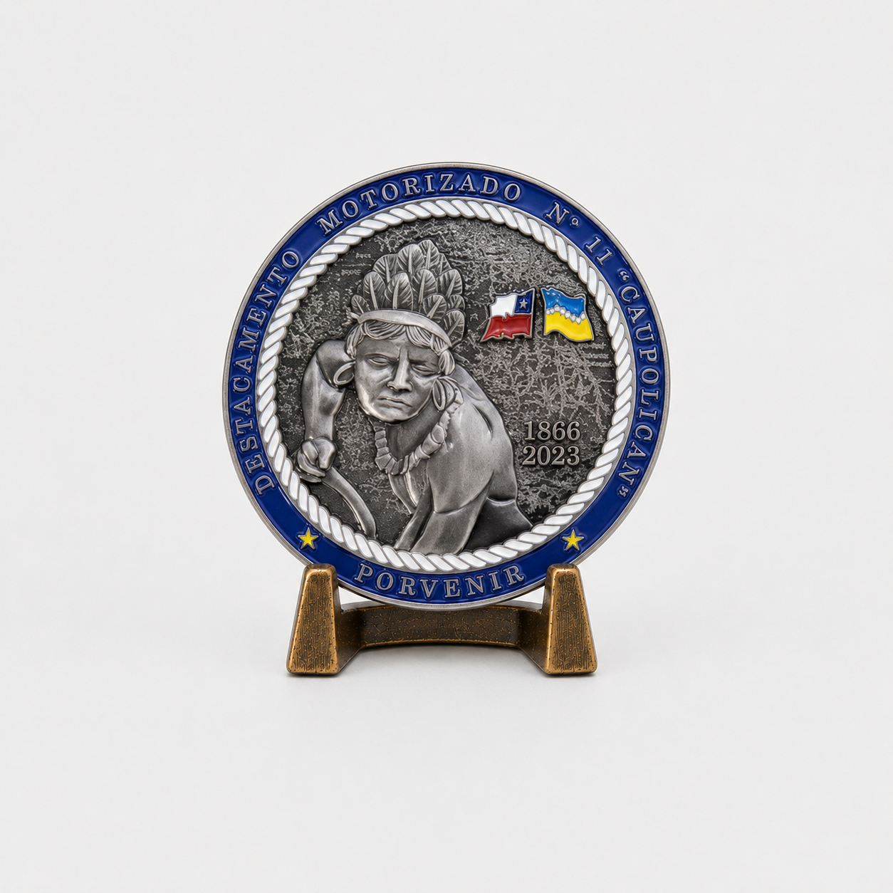 Moneda Destacamento Motorizado N.º 11 «Caupolicán»