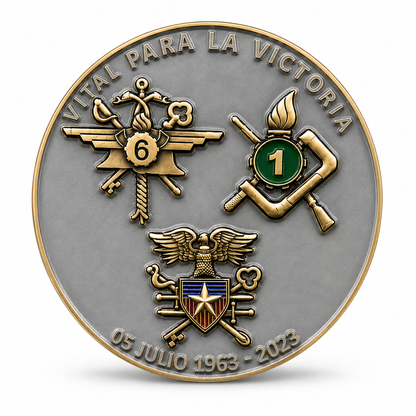 Moneda 60 Años Regimiento Logístico N.º 6 “Pisagua” – 60 mm