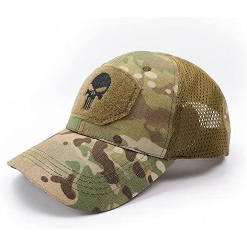 GORRA TÁCTICA HOMBRE CALAVERA PUNISH MULTICAM