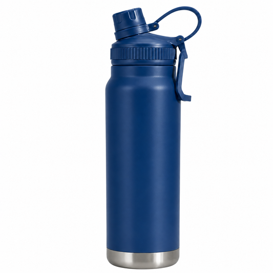 Termo Acero Inoxidable 800ml Botella Termica Agua Fria - Azul Marino