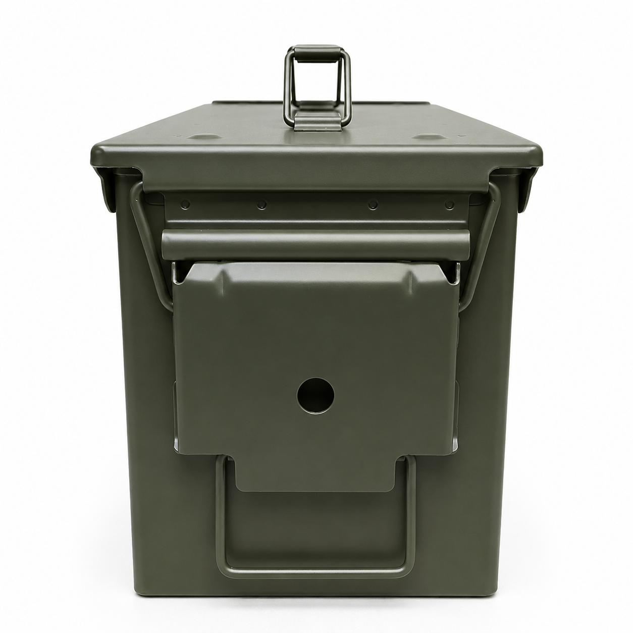 CAJA DE METAL  CALIBRE .50 COLOR VERDE