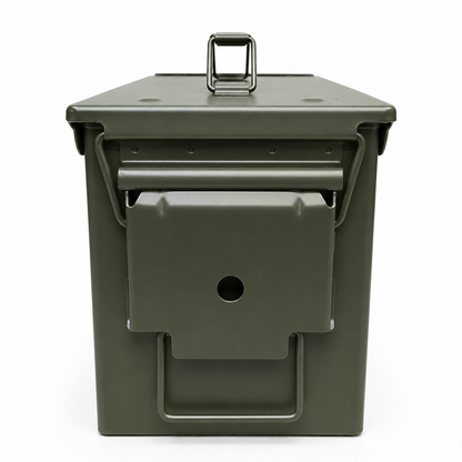 CAJA DE METAL  CALIBRE .50 COLOR VERDE