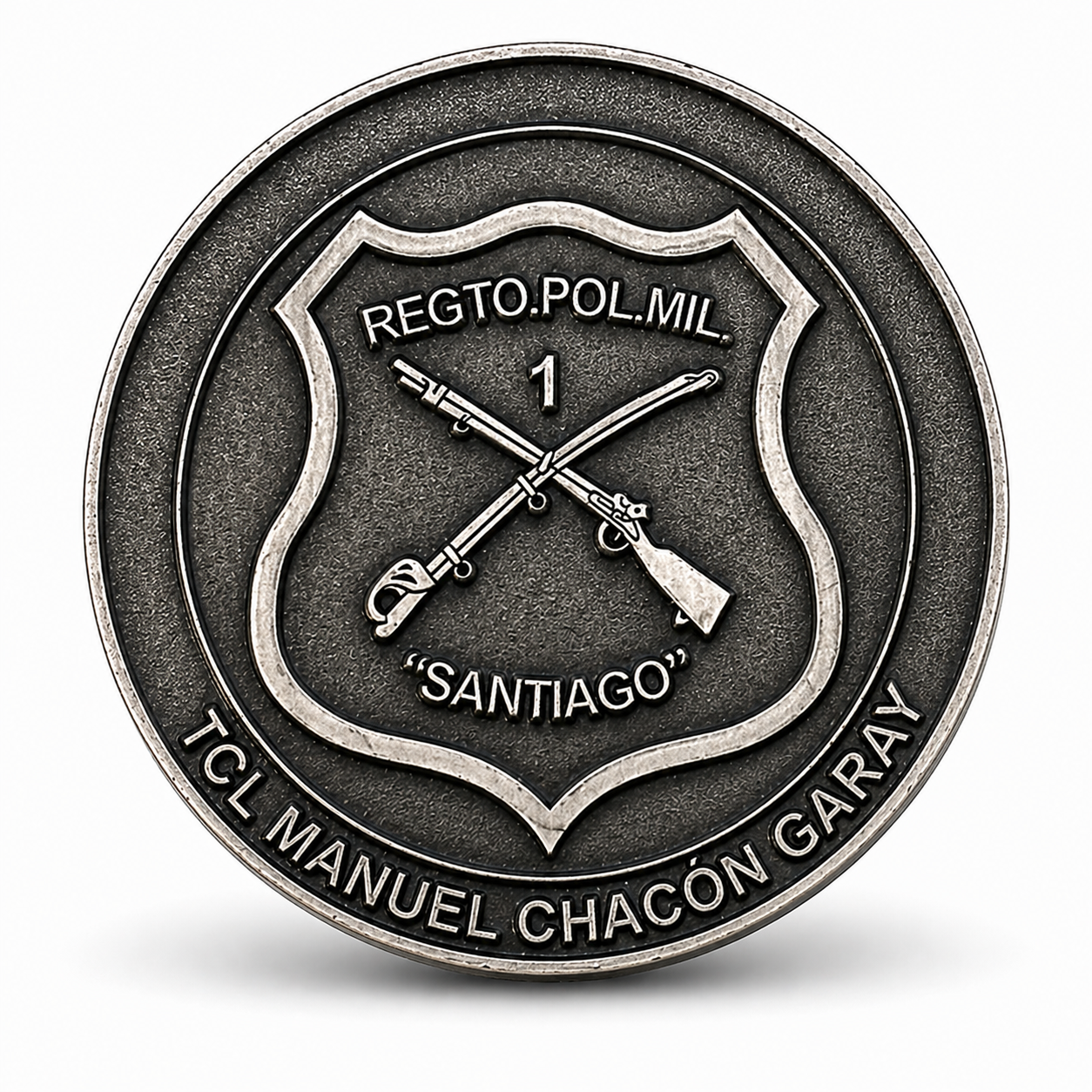Moneda Conmemorativa Regimiento Policía Militar N°1 “Santiago” – 50 mm | Edición Limitada