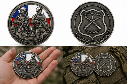 Moneda Conmemorativa Regimiento Policía Militar N°1 “Santiago” – 50 mm | Edición Limitada
