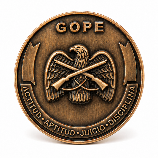 Moneda Conmemorativa GOPE – Edición Coleccionable 50 mm