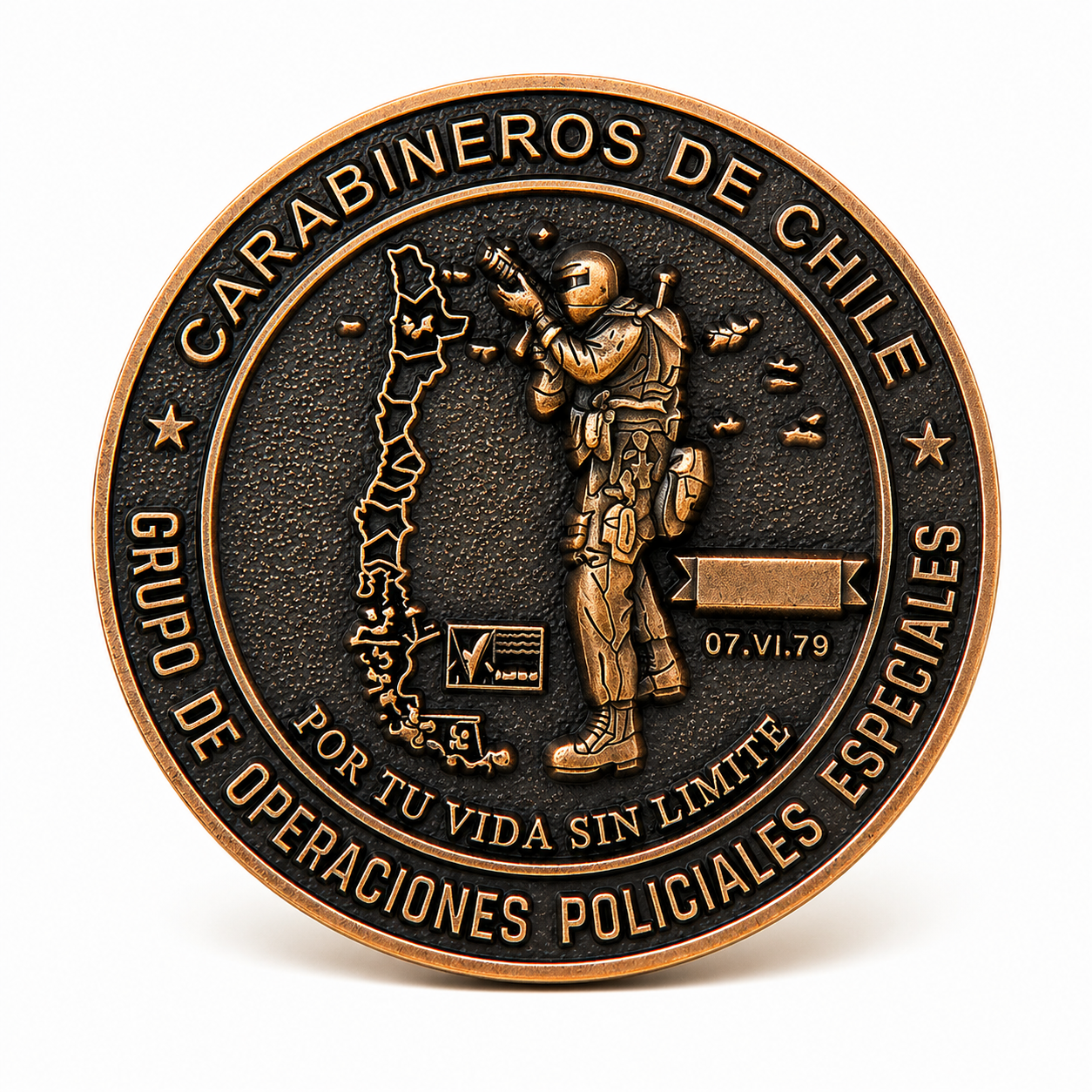 Moneda Conmemorativa GOPE – Edición Coleccionable 50 mm