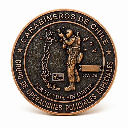Moneda Conmemorativa GOPE – Edición Coleccionable 50 mm