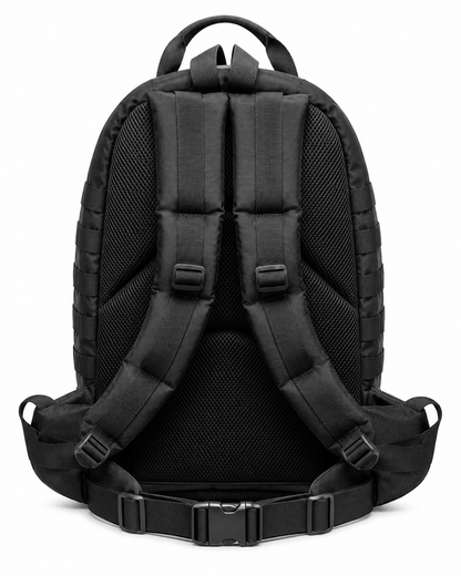 Mochila Táctica de Primeros Auxilios Modular Negra con Interior Aluminizado y Cruz Negra