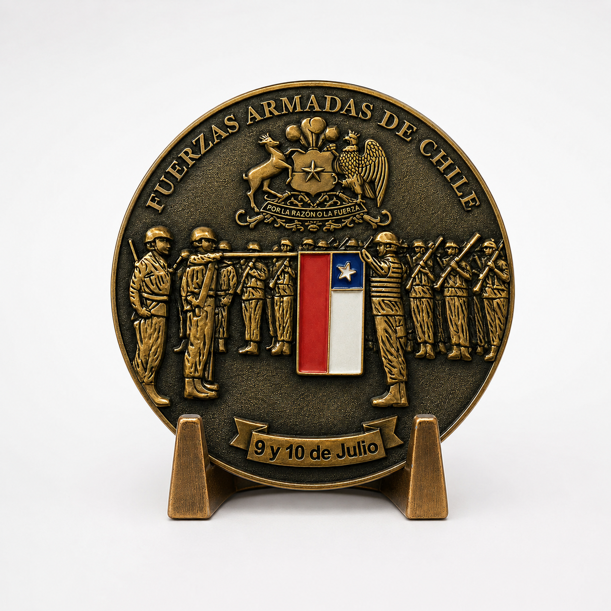 MONEDA CONMEMORATIVA –  JURAMENTO A LA BANDERA (Fuerzas Armadas de Chile)