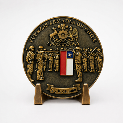 MONEDA CONMEMORATIVA –  JURAMENTO A LA BANDERA (Fuerzas Armadas de Chile)