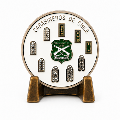 MONEDA OFICIALES DE CARABINEROS DE CHILE