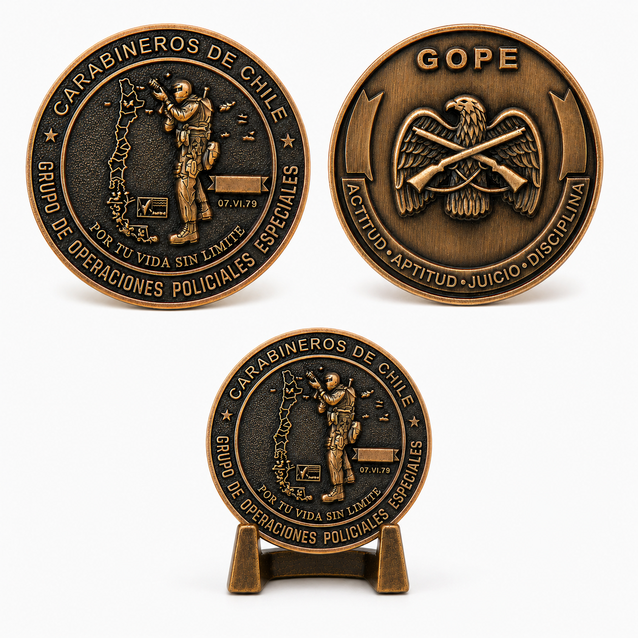 Moneda Conmemorativa GOPE – Edición Coleccionable 50 mm
