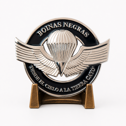 MONEDA PARACAIDISTAS BOINAS NEGRAS 60 mm