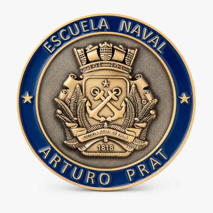MONEDA ESCUELA NAVAL 4 AGOSTO DE 1818