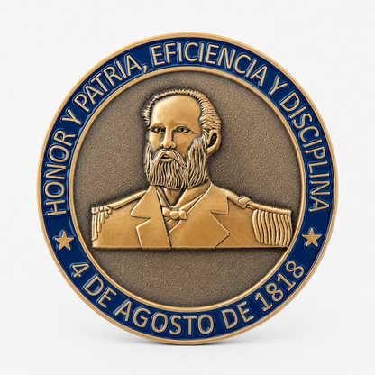 MONEDA ESCUELA NAVAL 4 AGOSTO DE 1818