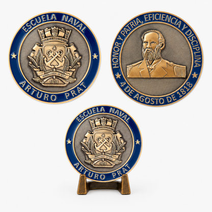 MONEDA ESCUELA NAVAL 4 AGOSTO DE 1818