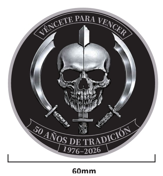 Moneda Combate Especial 50 años anverso