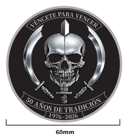 Moneda Combate Especial 50 años anverso