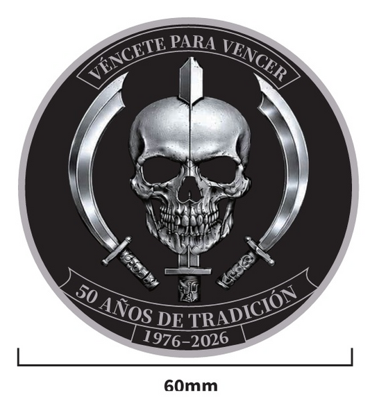 Moneda Combate Especial 50 años anverso