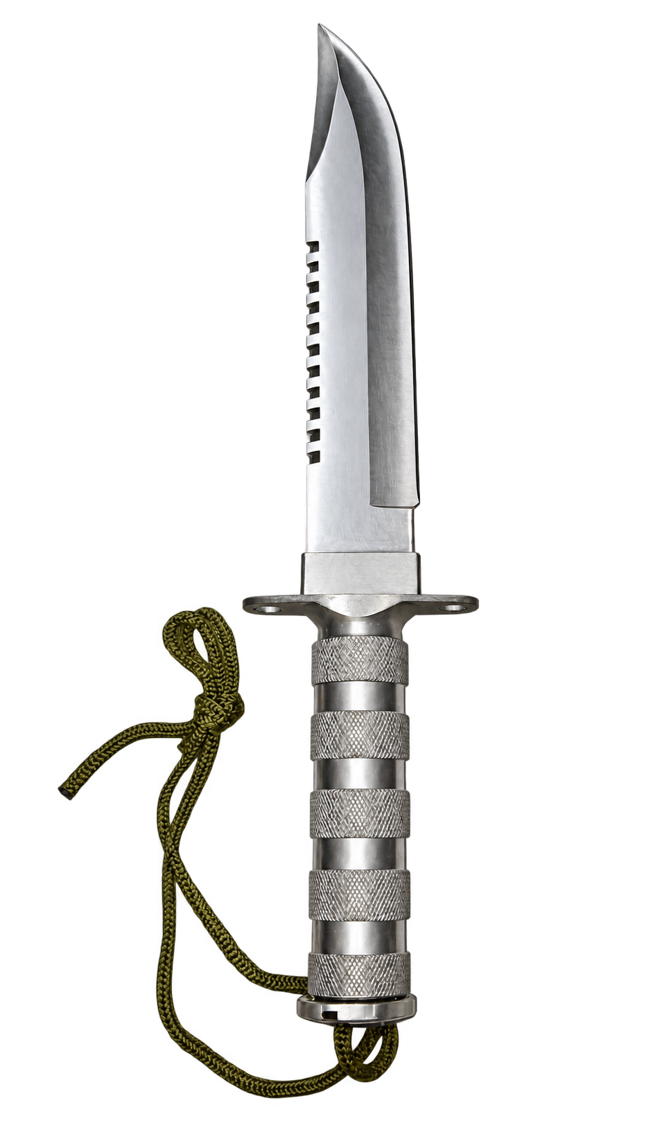 Cuchillo de Supervivencia Estilo Rambo con Sierra, Brújula y Kit