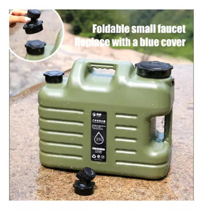Bidón de agua portátil camping 25 litros