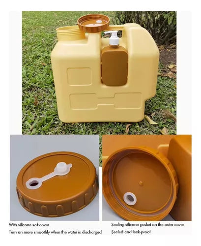 Contenedor de agua 20L con tapa rosca para camping